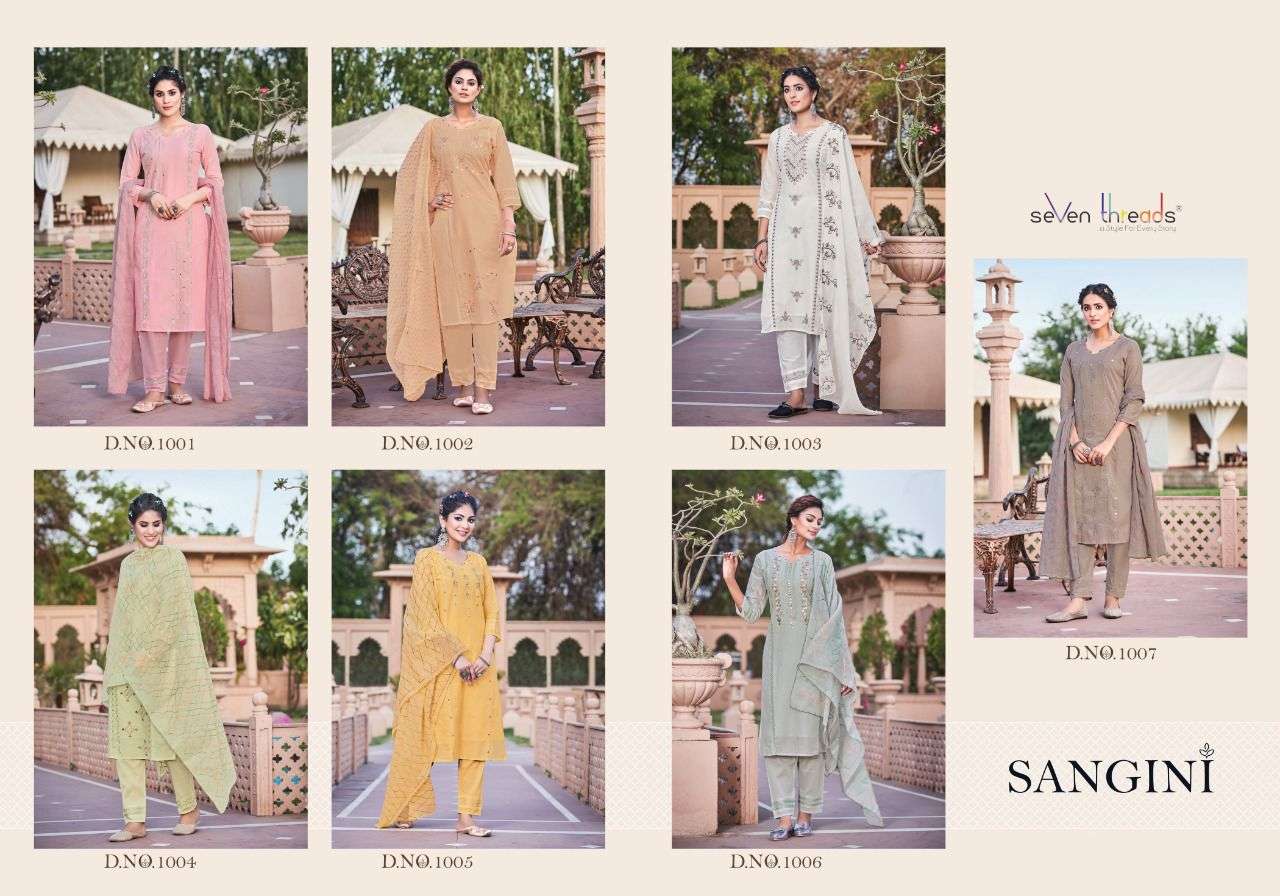 Seven Threads-Sangini-Mull-Cotton-Embroidery-Hand-Mirror-Work-Kurti-Embroidery-Work-Pant-Kota-Checks-Cotton-Dupatta-Collage